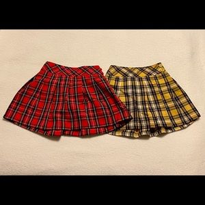 Garanimals 4T Set of Plaid Skorts and Shirts